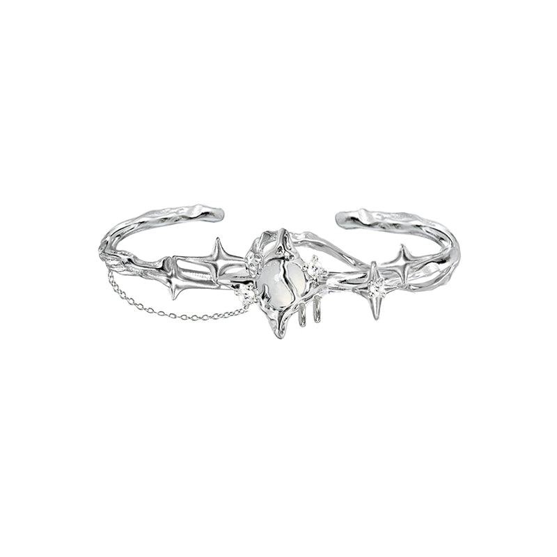 Starburst moonstone bracelet