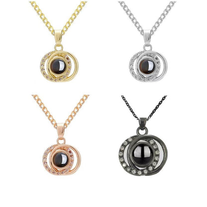 Photo projection necklace