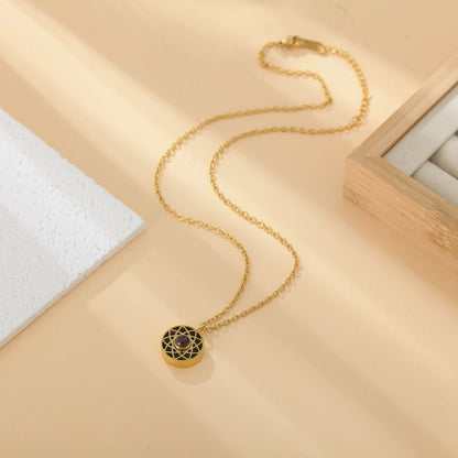 Projection photo couple necklace