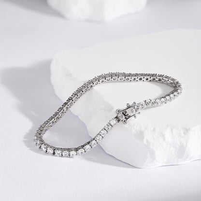 Pulsera de circonitas de hilera completa