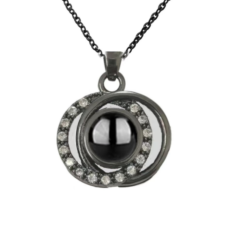 Photo projection necklace