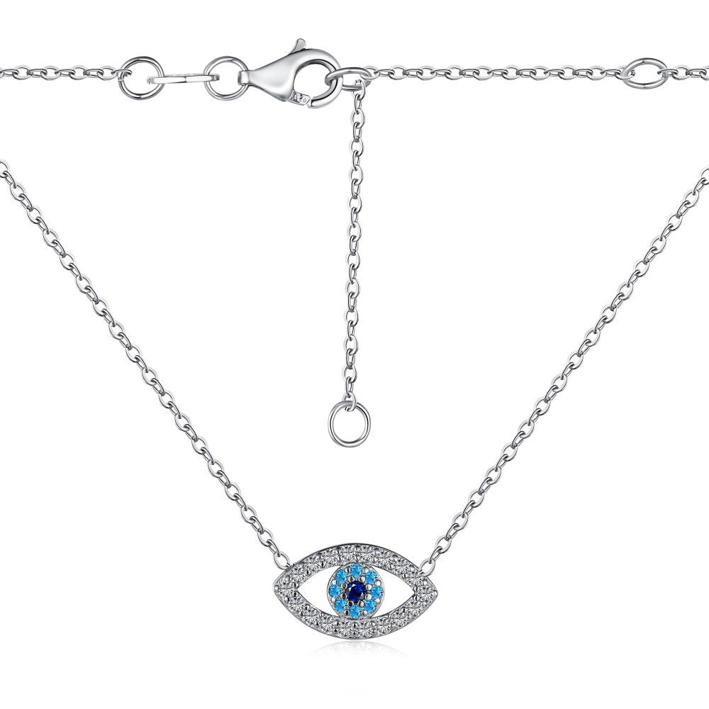 Collar con colgante de ojo de diablo de circón con personalidad de moda