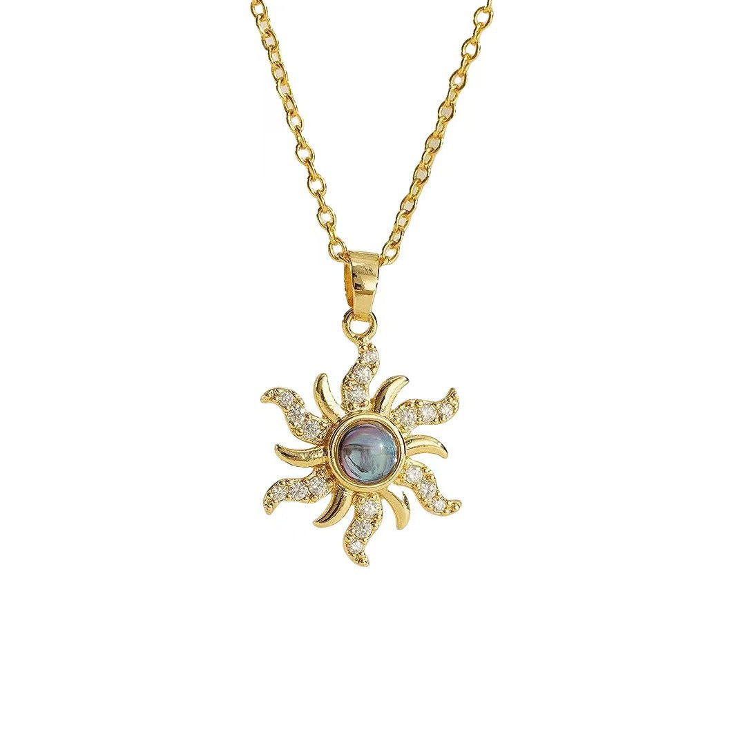 Photo projection necklace