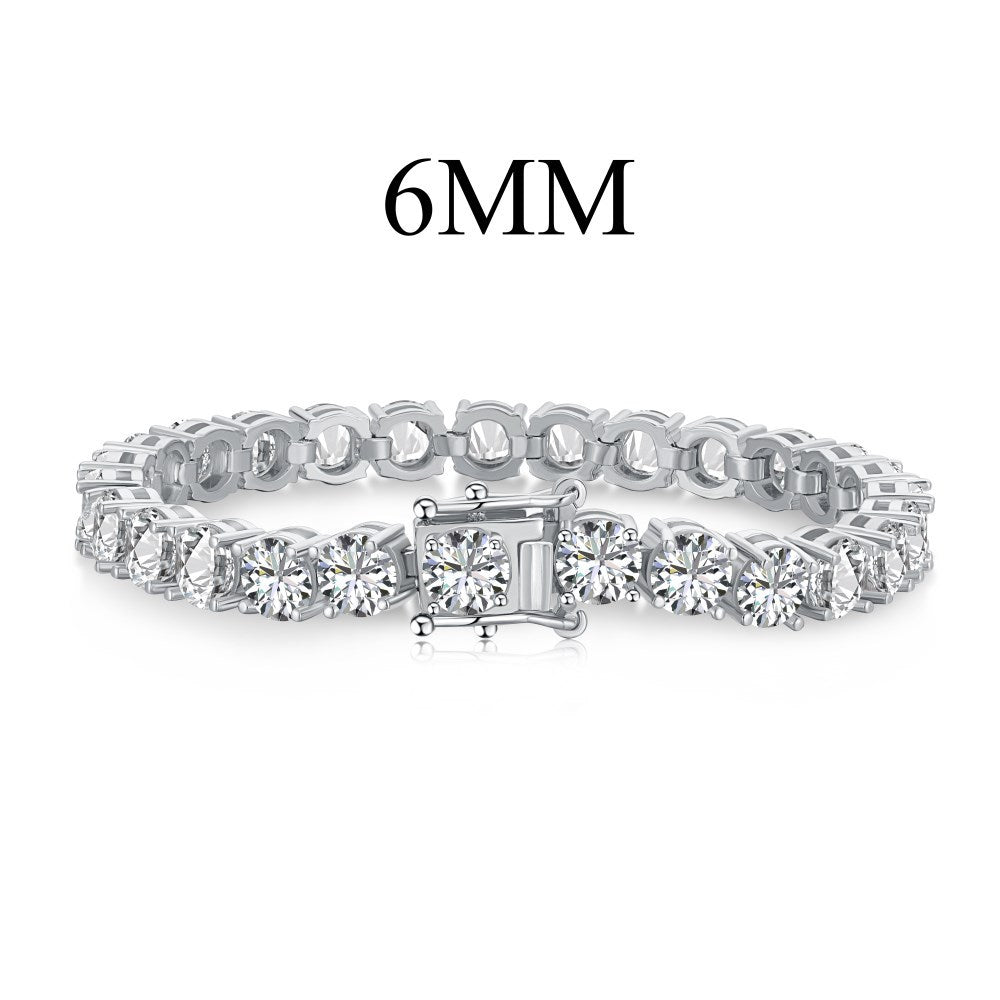 Pulsera de circonitas de hilera completa