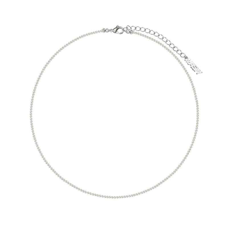 Highlight gray pearl necklace