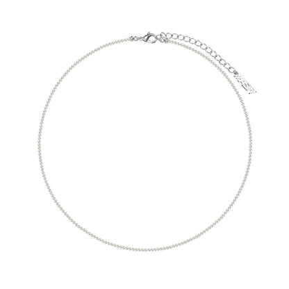 Highlight gray pearl necklace