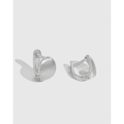 Pendientes cepillados de alta gama en forma de U y semiarco