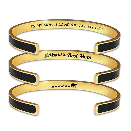 Pulsera de oro con gotas de aceite grabadas con láser