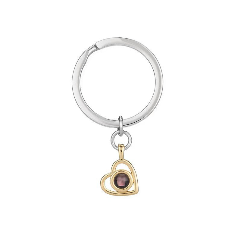 Photo Projection Heart Necklace
