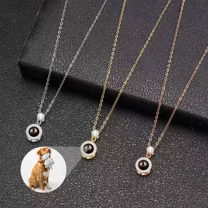 Photo projection necklace
