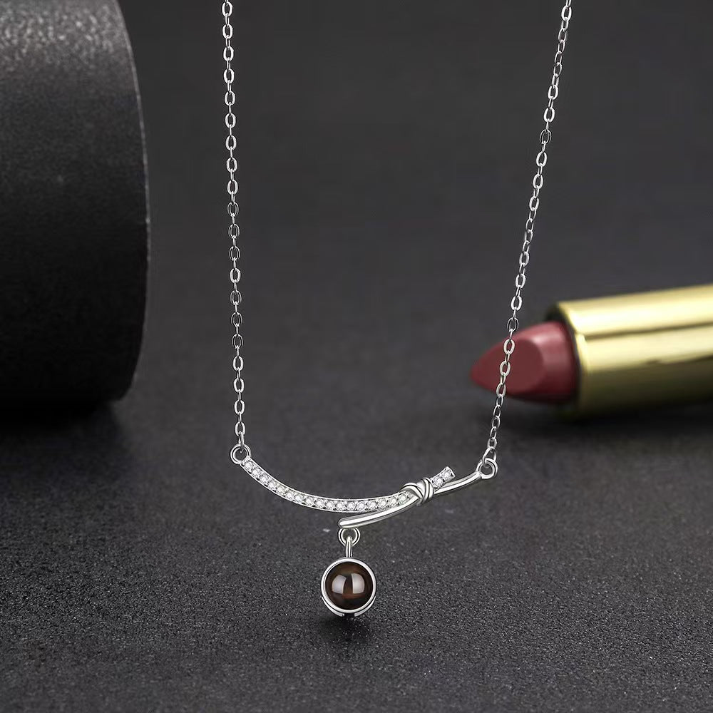 Photo Projection Butterfly Necklace