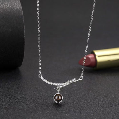 Photo Projection Butterfly Necklace