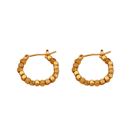 Pendientes cuadrados retro personalizados de alta gama