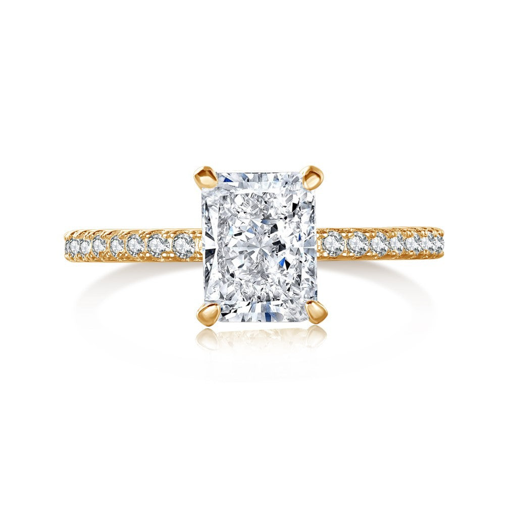 Temperament high carbon diamond stacking ring