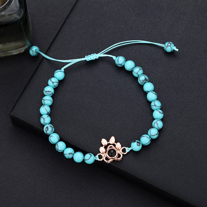 Photo Projection Dog Paw Bracelet