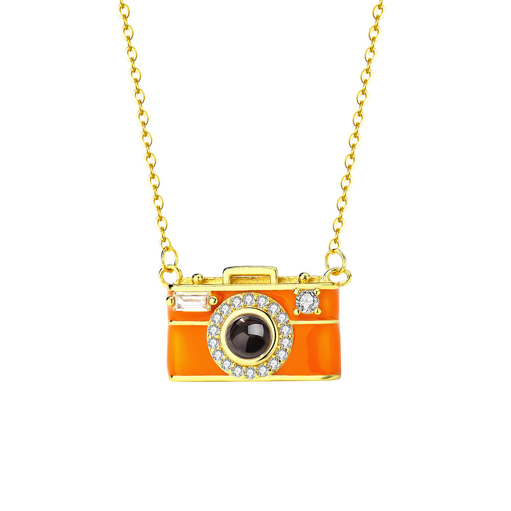 Photo Projection Small Camera Necklace