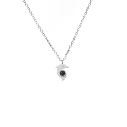 Photo Projection Dolphin Necklace