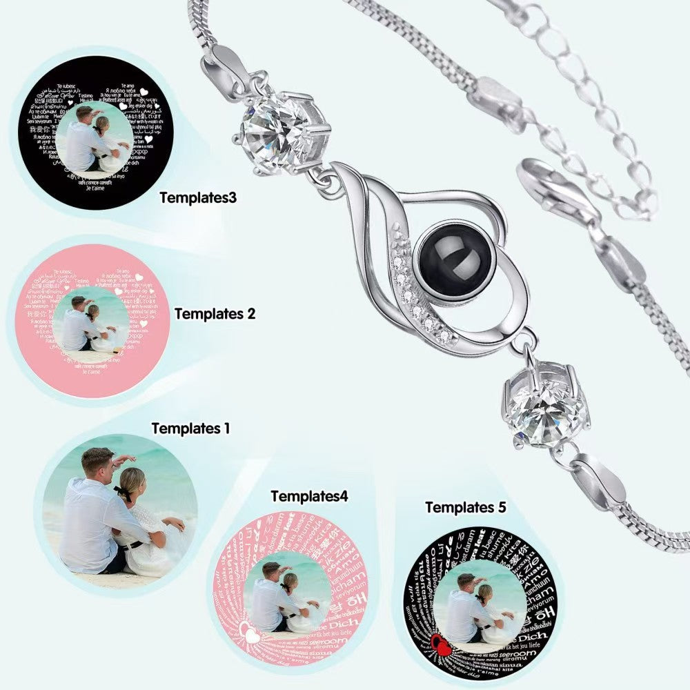 Love photo projection bracelet