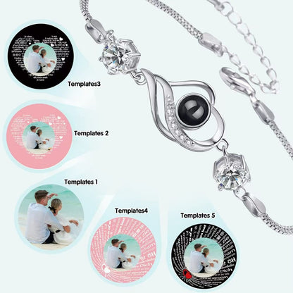 Love photo projection bracelet