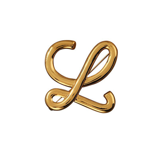 Exquisite temperament letter ladies brooch niche pin accessories