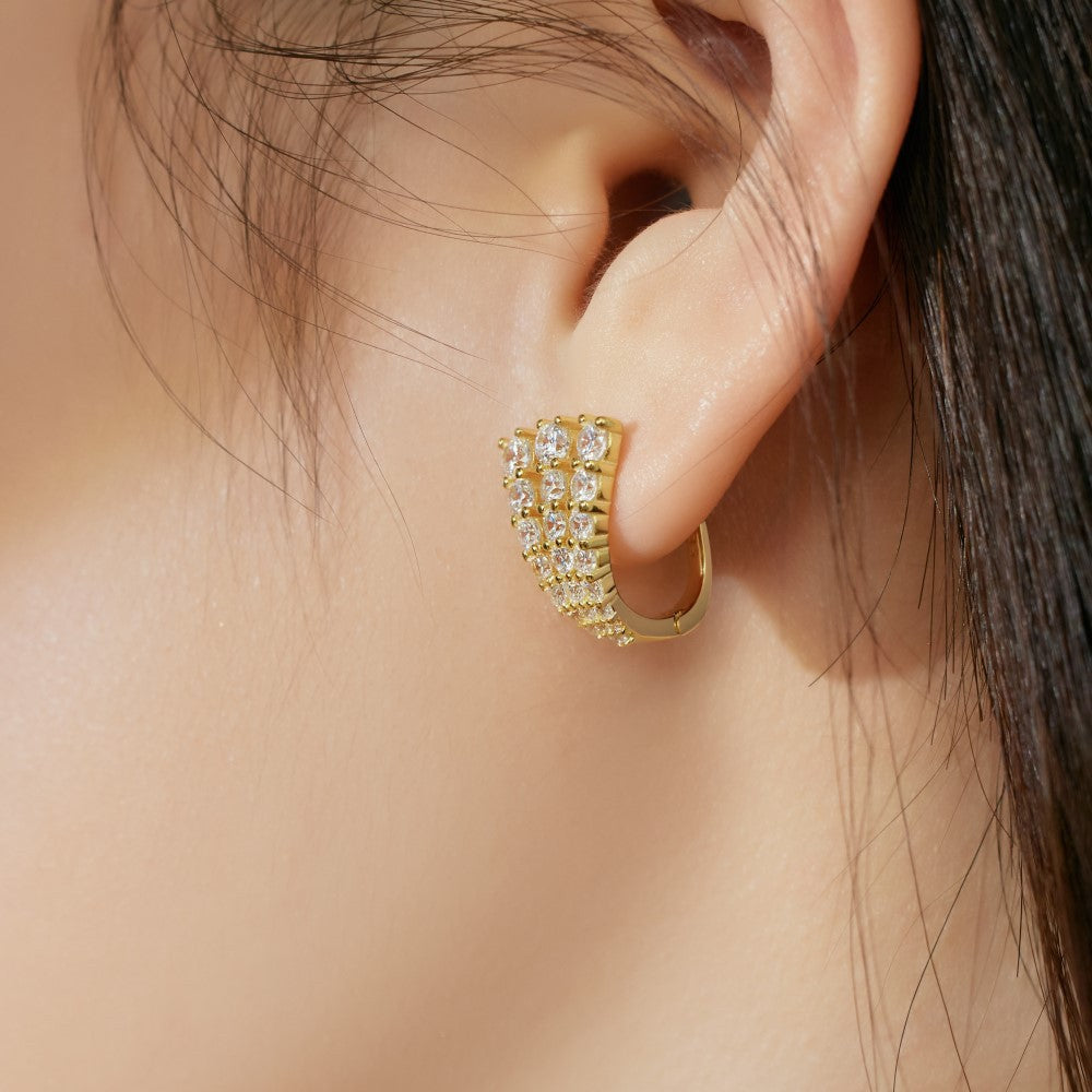 Pendientes en forma de U con personalidad de moda juvenil