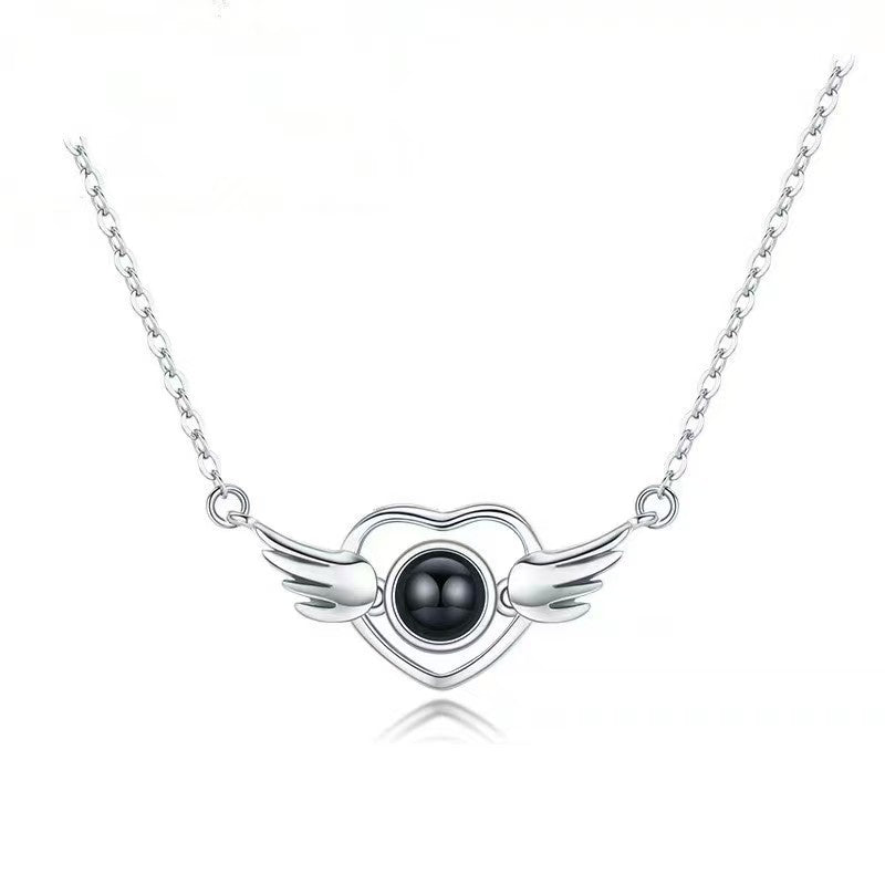 Photo Projection Heart Necklace