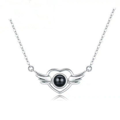 Photo Projection Heart Necklace
