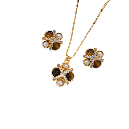 Collar de circonitas de lujo para mujer