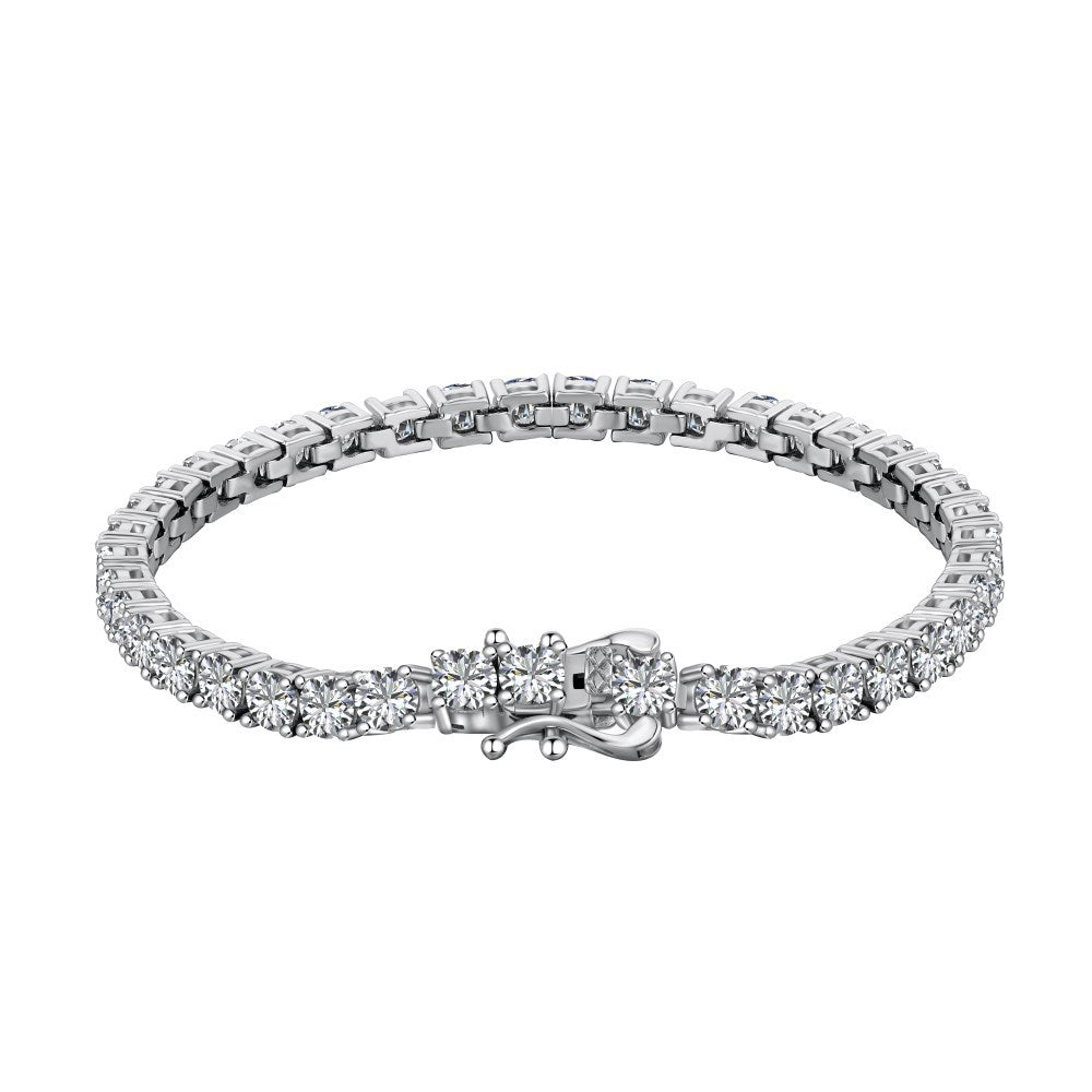 Pulsera de circonitas de hilera completa