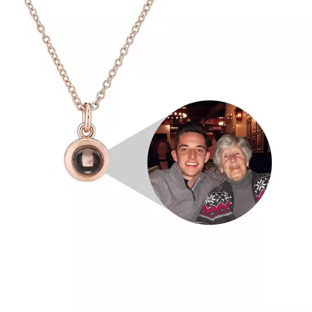 Photo Projection Round Necklace