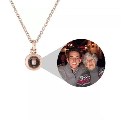 Photo Projection Round Necklace