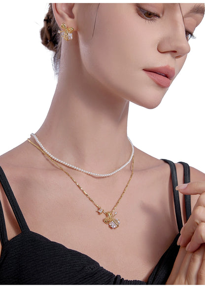 Bow tie necklace