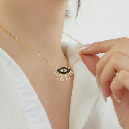 Collar de ojo de diablo moderno y personalizado