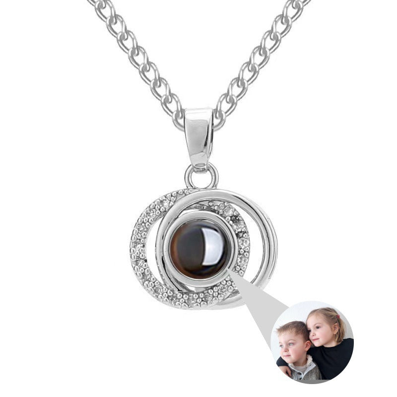 Photo projection necklace