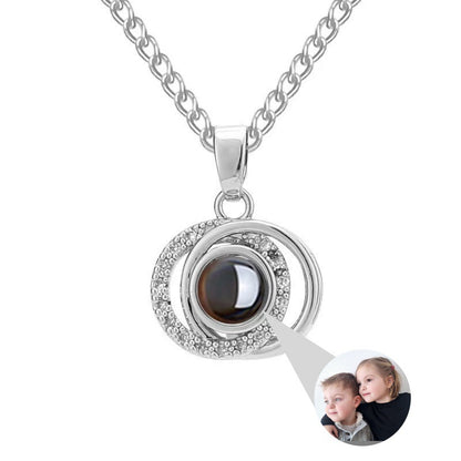 Photo projection necklace