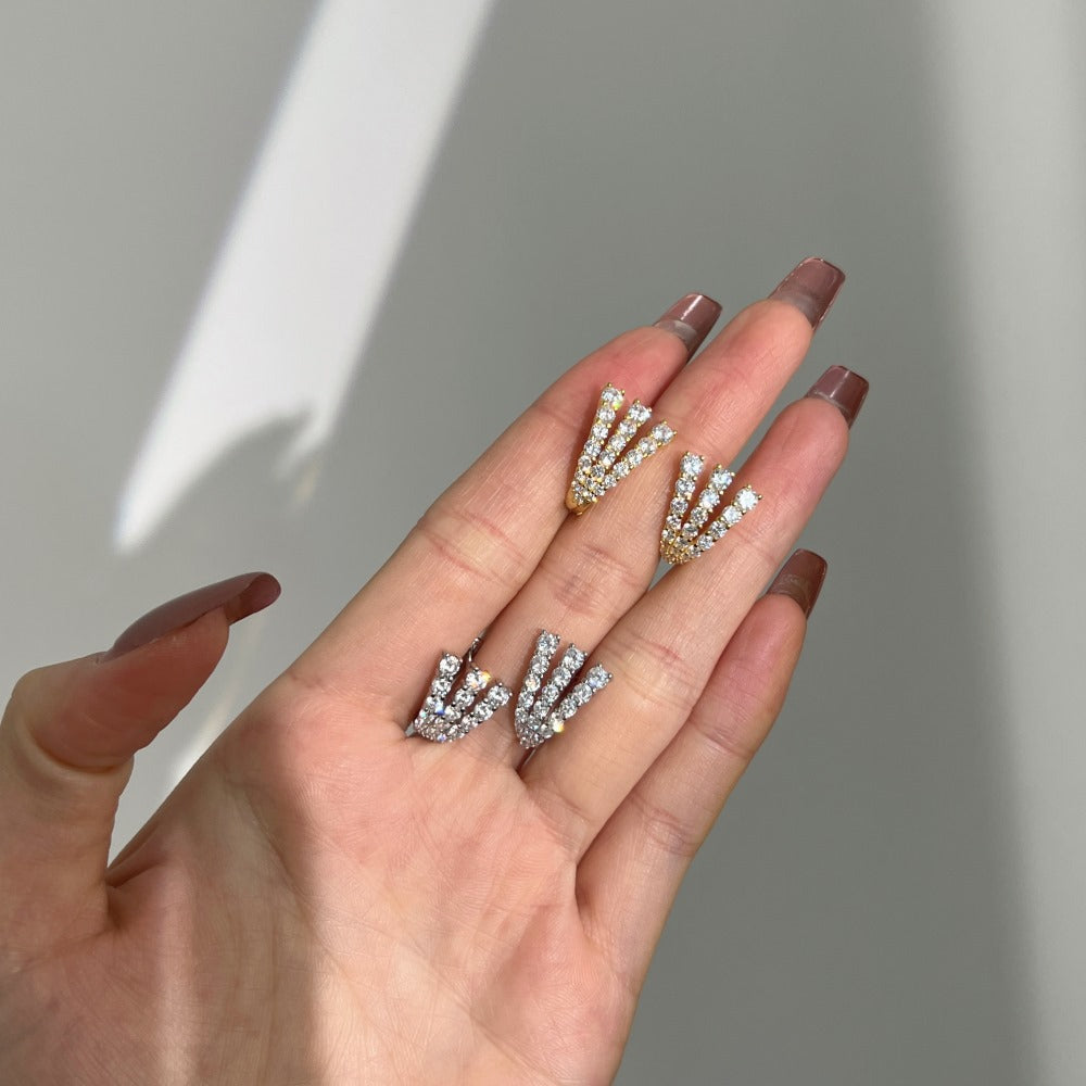 Pendientes en forma de U con personalidad de moda juvenil