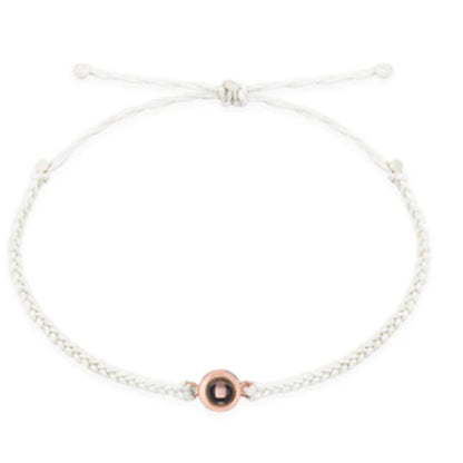 Pulsera de cuerda tejida con proyección de fotos 
