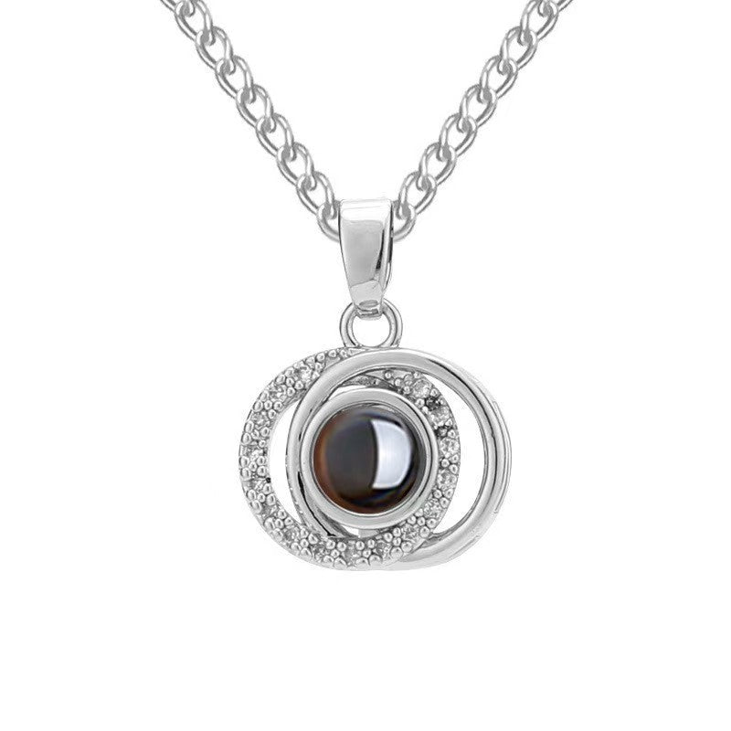 Photo projection necklace