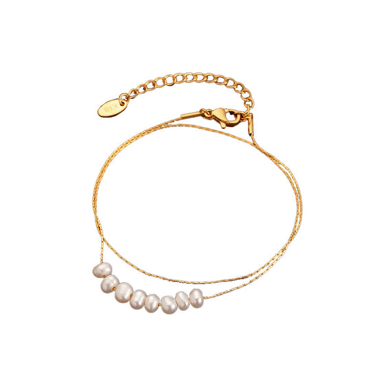 Luxury women's natural freshwater pearl necklace