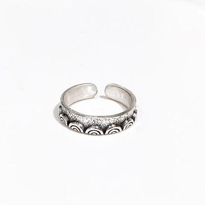 Anillos de pareja de plata de ley de moda