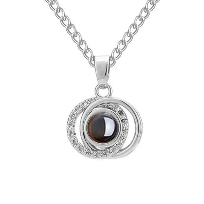 Photo projection necklace