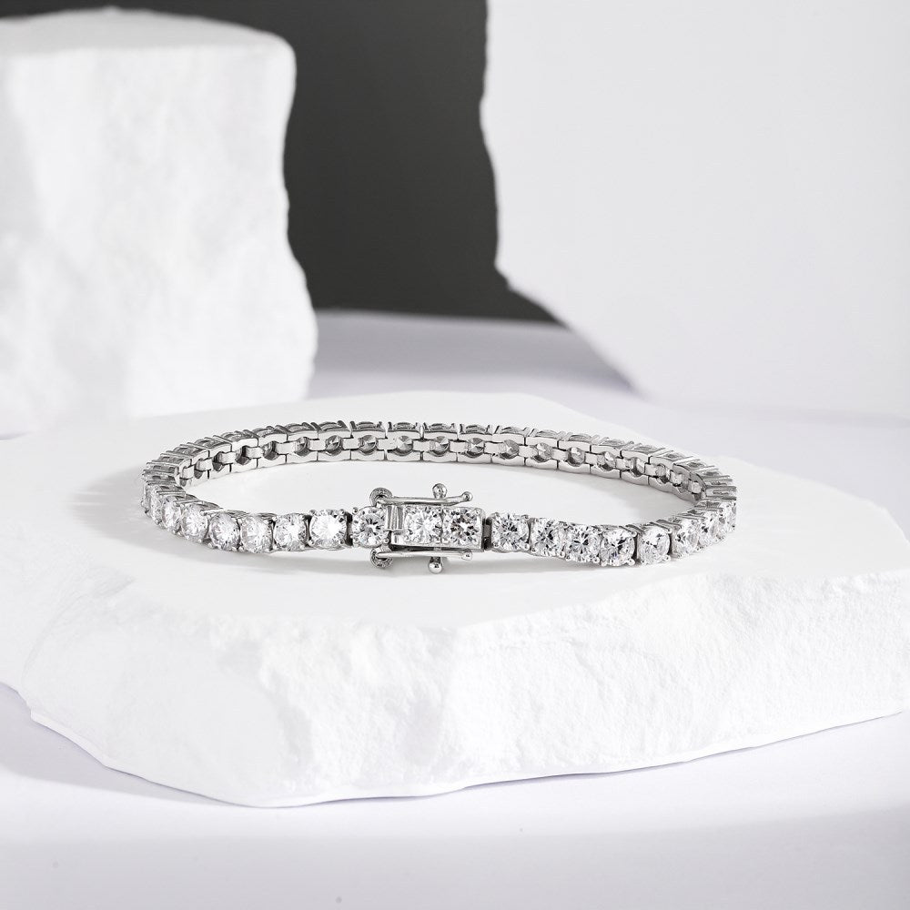 Pulsera de circonitas de hilera completa