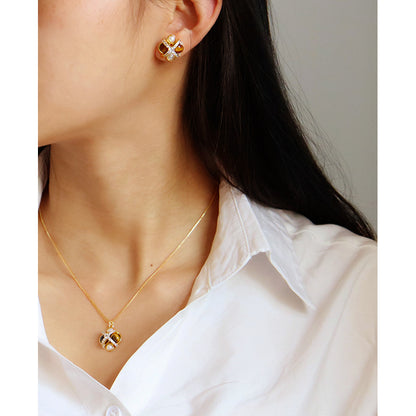 Collar de circonitas de lujo para mujer
