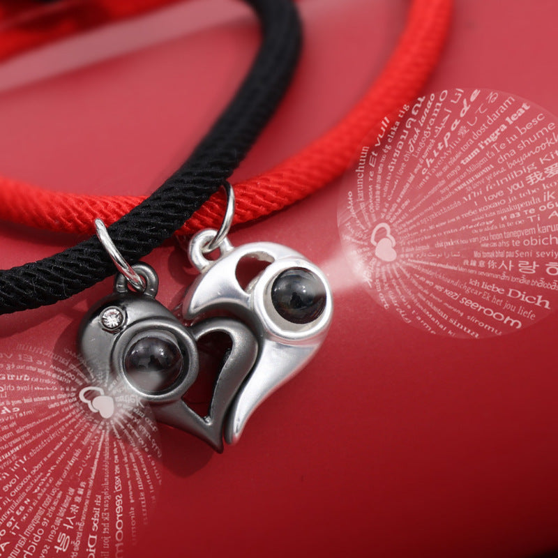 Photo Projection Love Couple Bracelet