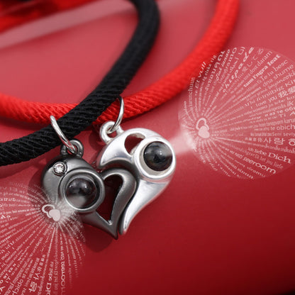 Photo Projection Love Couple Bracelet