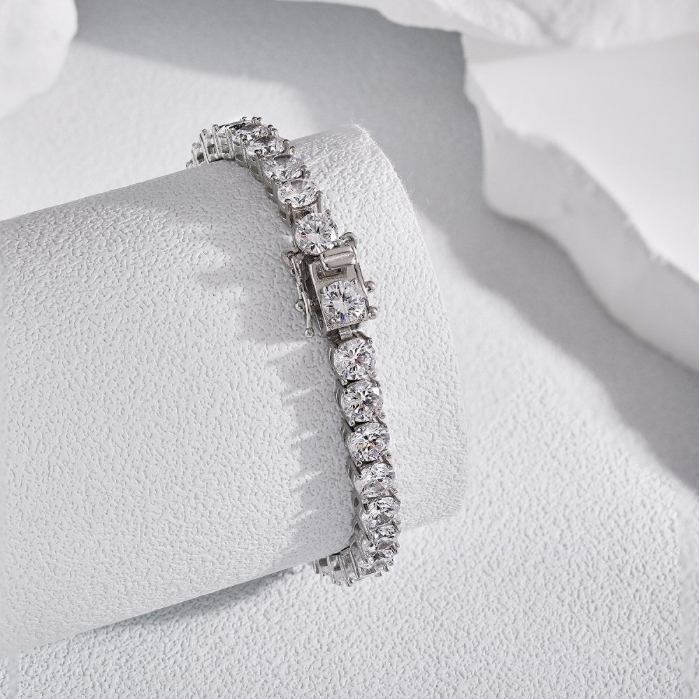 Pulsera de circonitas de hilera completa