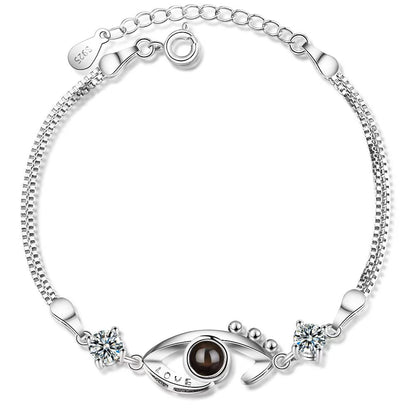 Pulsera de ojo de demonio con proyección de fotos 