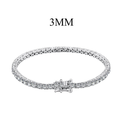 Pulsera de circonitas de hilera completa