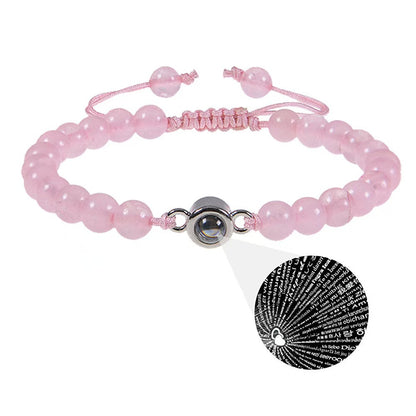 Sandstone projection photo bracelet