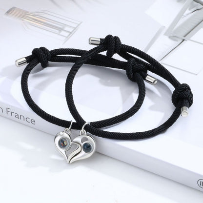Photo Projection Love Couple Bracelet